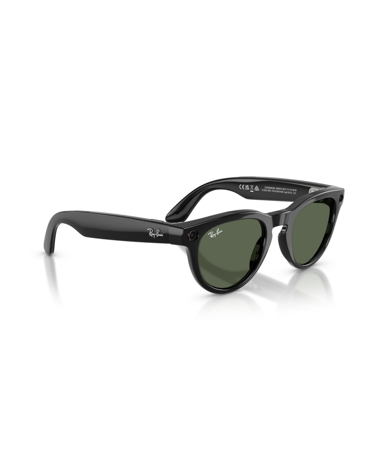 Ray Ban Unisex Ai Meta Gen2 Low Bridge Fit Headliner Sunglasses, Rw4013f In Black