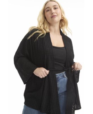 Women's June + Vie Tie Waist Knitted Kimono