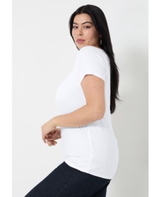 Women's June + Vie Ribbed Scoopneck Top