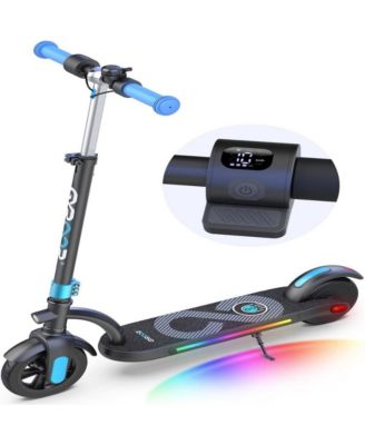 Kids' 180W Electric Scooter-LED Display, Adjustable Speed & Height, 25.2Vdc 1A Power, 10 Mph Speed (50Hz/60Hz Compatible) | Colorful Lights Included, Ideal Gift for Kids.