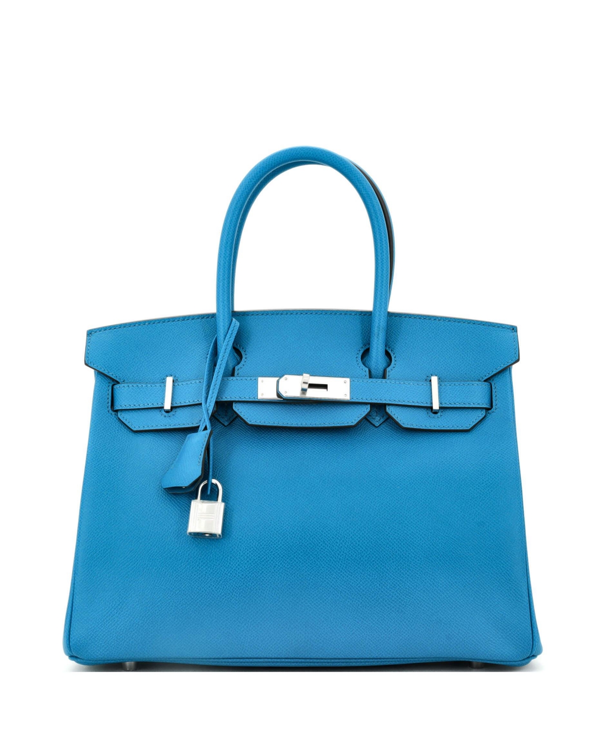 Pre-Owned Hermes Birkin Handbag Epsom with Palladium Hardware