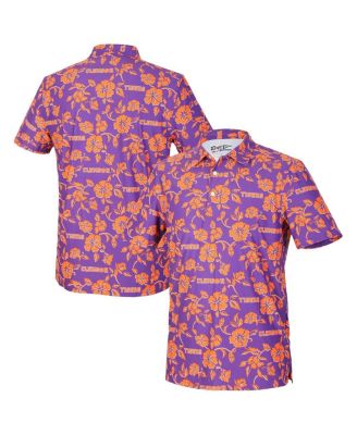 Reyn Spooner - Men's Purple Clemson Tigers Pua Performance Polo Shirt