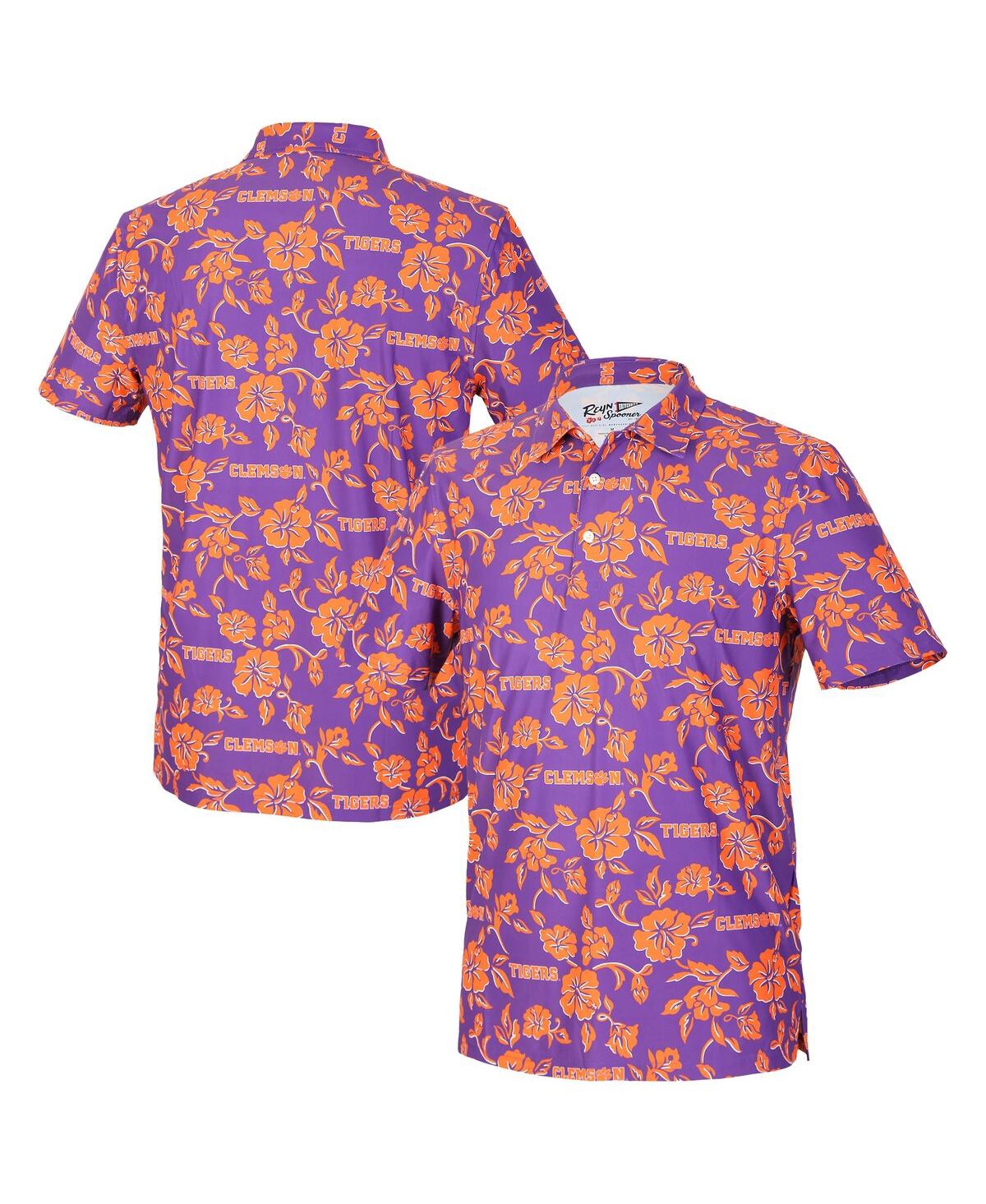 Reyn Spooner Men's Purple Clemson Tigers Pua Performance Polo Shirt In Purple