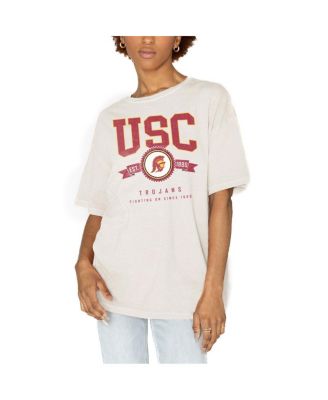 Gameday Couture - Women's White USC Trojans Get Goin' Oversized T-Shirt