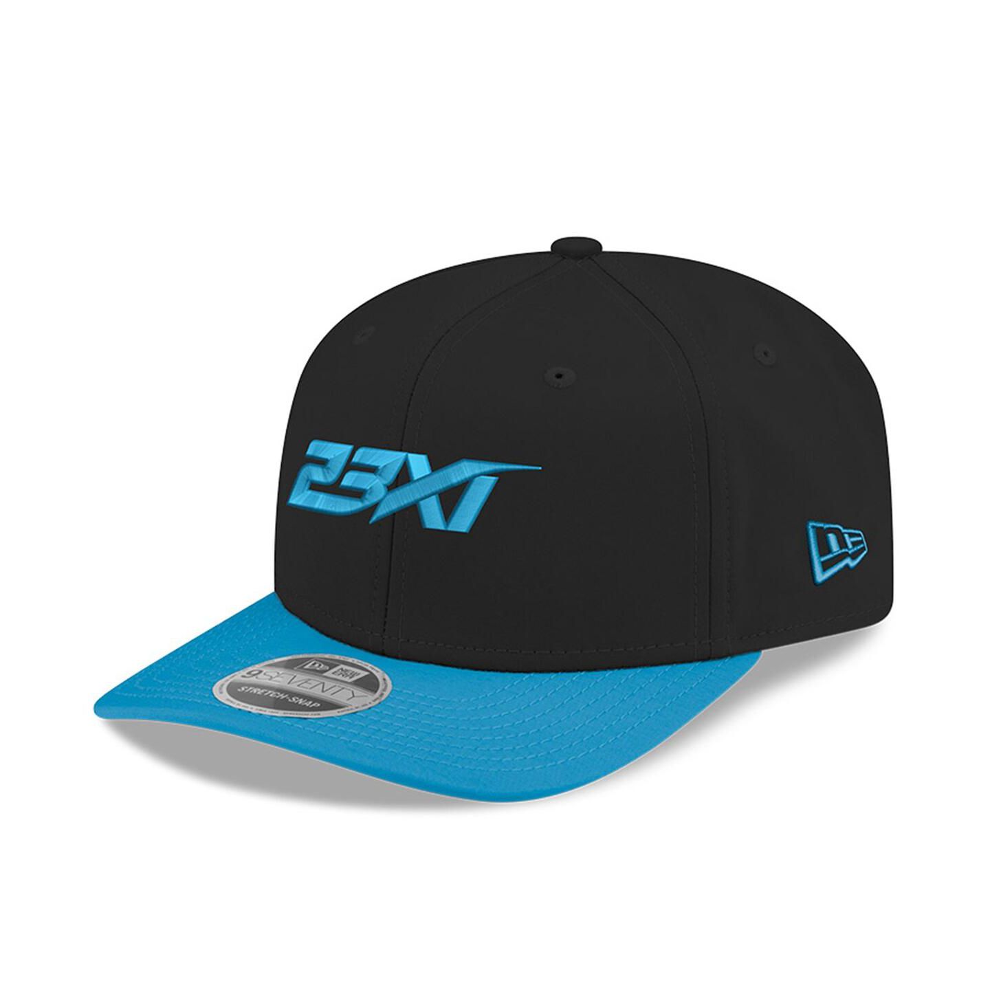 Мужская кепка New Era Black/Blue 23XI Racing 9SEVENTY Team Adjustable Hat — фото 1