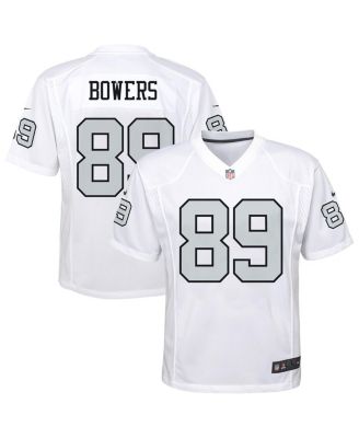 Nike - Big Boys and Girls Brock Bowers White Las Vegas Raiders Alternate Game Jersey