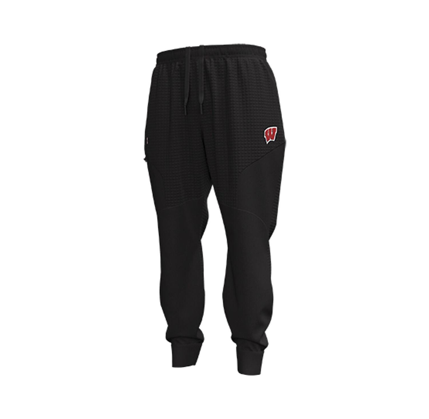 Men's Black Wisconsin Badgers Unstoppable Fleece Jogger Pants