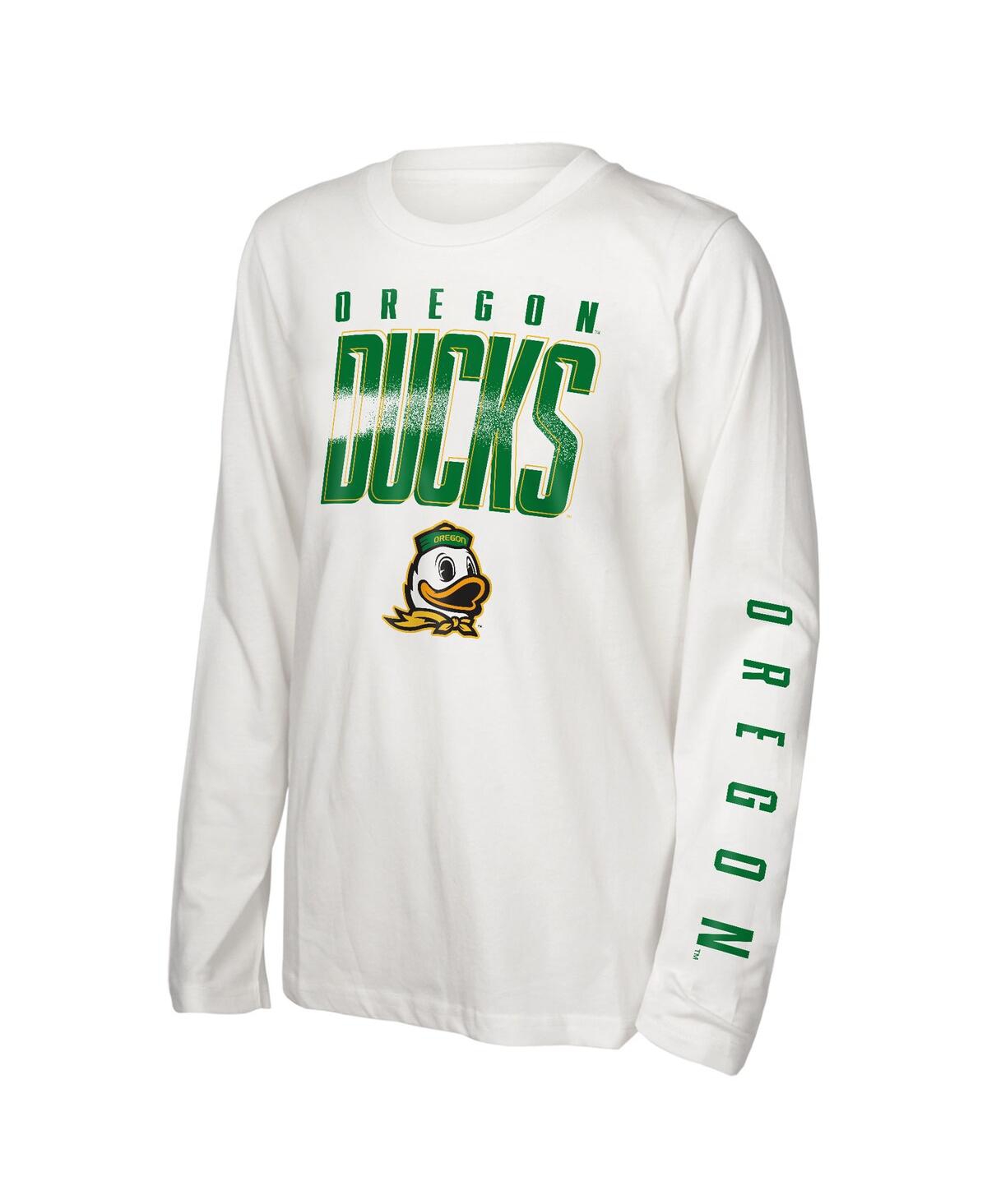 Outerstuff Big Boys And Girls 3-pack Oregon Ducks In The Mix T-shirt Combo Set In Black
