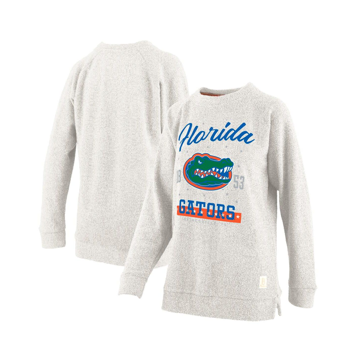 Женская толстовка Pressbox Oatmeal Florida Gators Plus Size Comfy Cairo Terry Pullover — фото 1