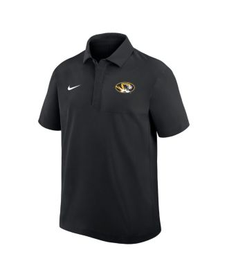 Men's Black Missouri Tigers Woven Dri-FIT Polo Shirt