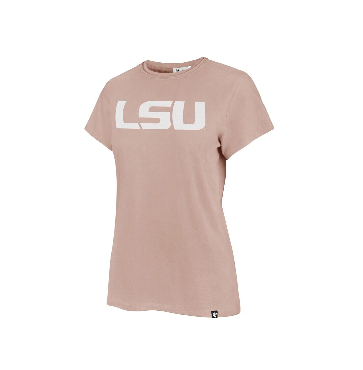 Женская футболка '47 Brand Pink LSU Tigers Premier Frankie — фото 3