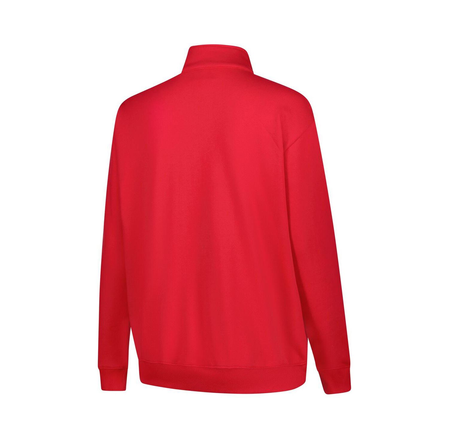 Women's Scarlet/Gray Ohio State Buckeyes Plus Size Quarter-Zip Pullover
