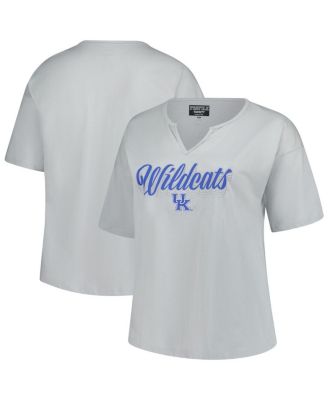 Fanatics - Women's Gray Kentucky Wildcats Plus Size Winning Gear Notch Neck T-Shirt