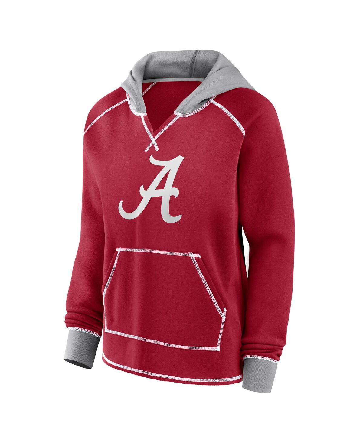 Fanatics Women's Crimson Alabama Tide Plus Boom Pullover Hoodie