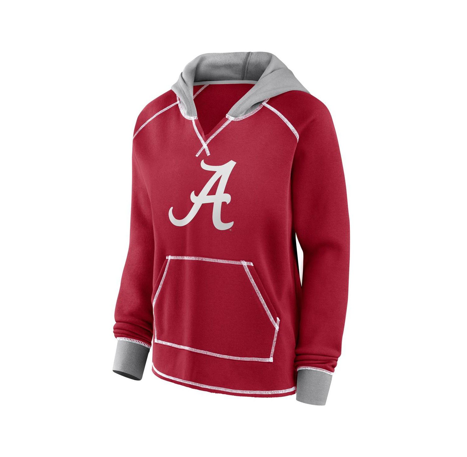 Women's Crimson Alabama Crimson Tide Plus Size Boom Pullover Hoodie