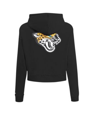 Women's Black Jacksonville Jaguars Split Logo Full-Zip Hoodie