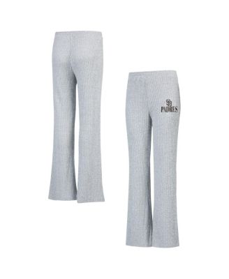 Concepts Sport - Women's Gray San Diego Padres Juniper Rib Knit Flare Sleep Pants