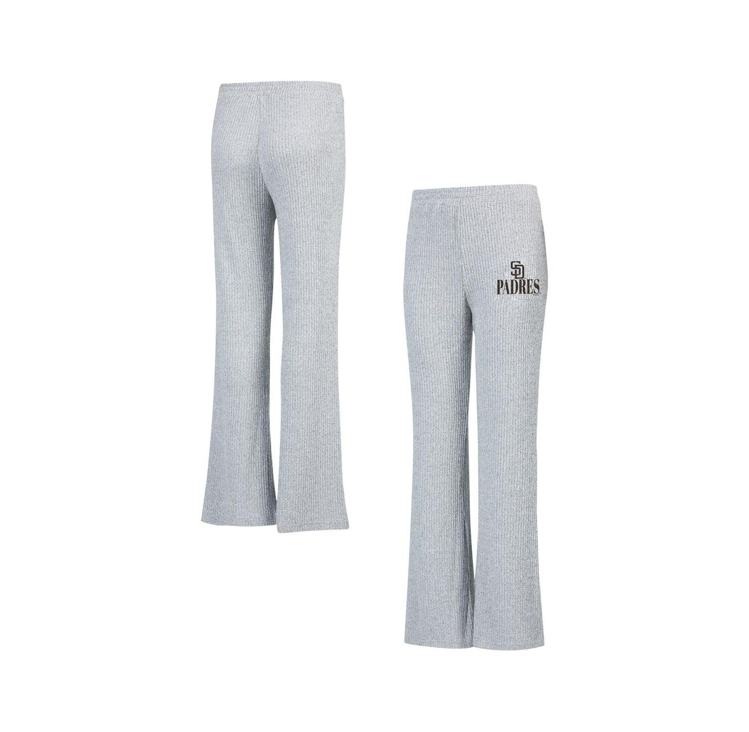 Concept Sport Women's Gray San Diego Padres Juniper Rib Knit Flare Sleep Pants