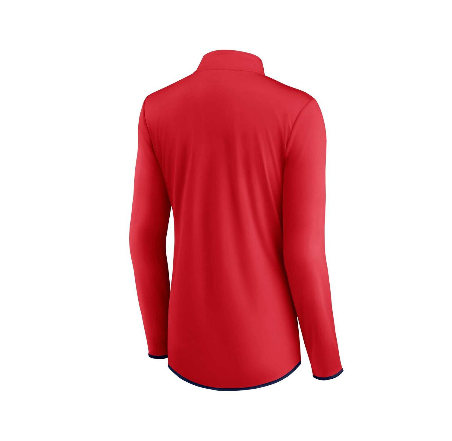Women's Red Washington Nationals Corner Quarter-Zip Sweatshirt