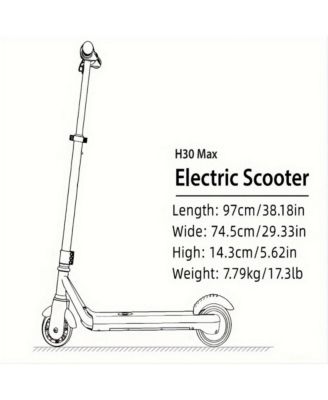 Kids' Electric Scooter with LED Display, 150W High-Power Motor, Dual Brake System, Adjustable Height & Speed