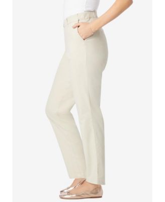 Women's Within Tall Adjustable Waist Straight-Leg Chino Pants