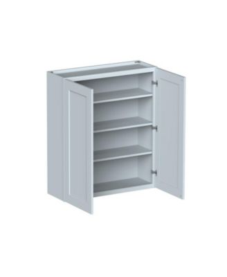 36"W x 12"D x 42"H Solid Wood & Plywood Soft-Close Drawers, HDF Panels Kitchen Wall Cabinet