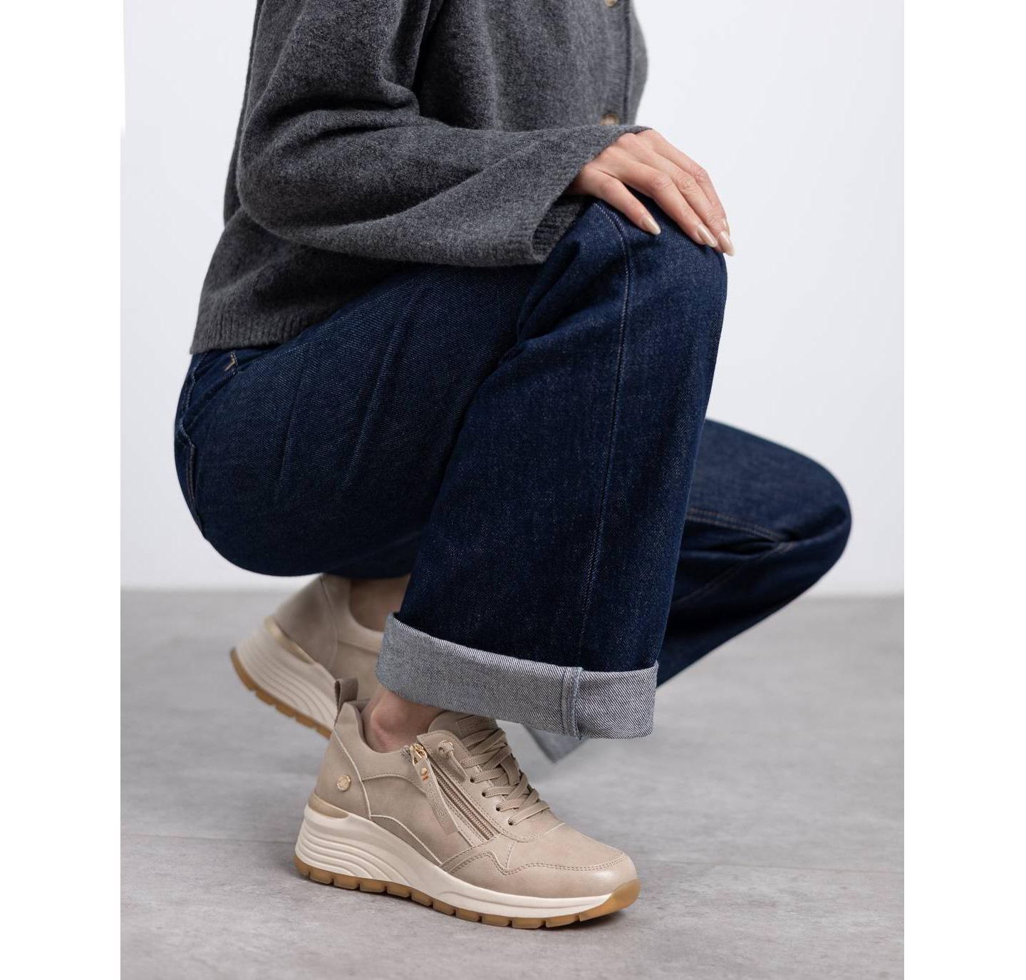 Женские кроссовки XTI Casual Sneakers Refresh Collection, цвет: Бежевый — фото 5