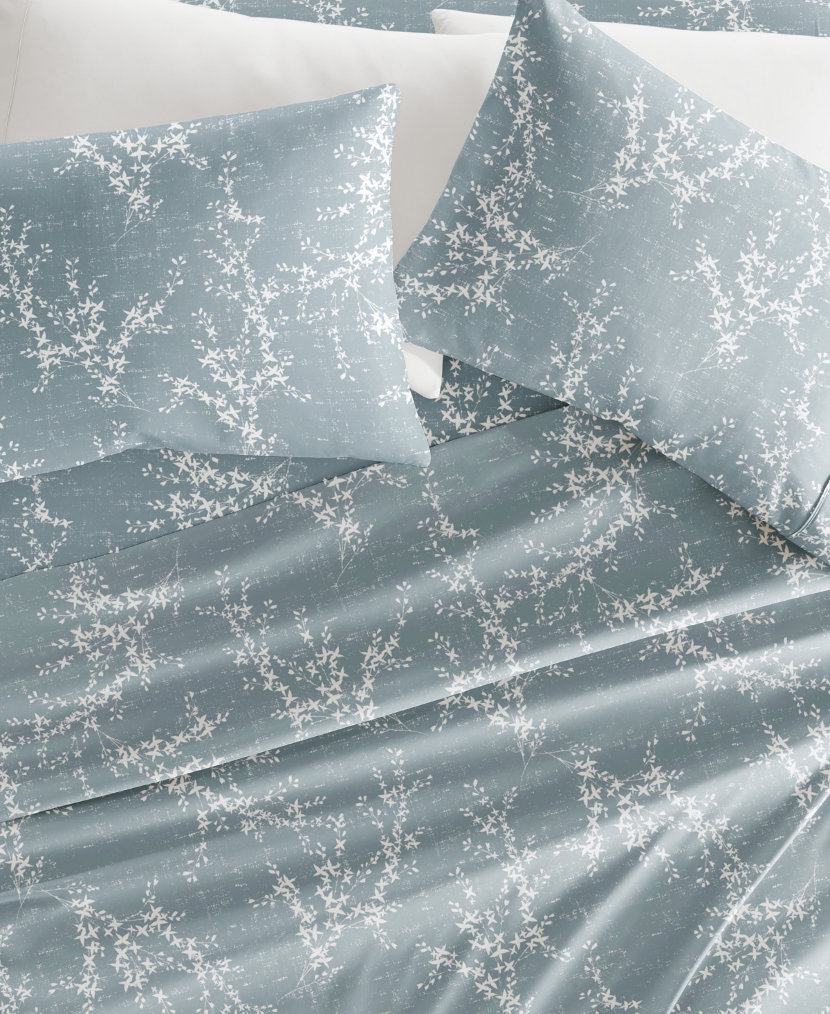 Ienjoy Home Delicate Details 4-p.c. Sheet Set, Queen In Blue