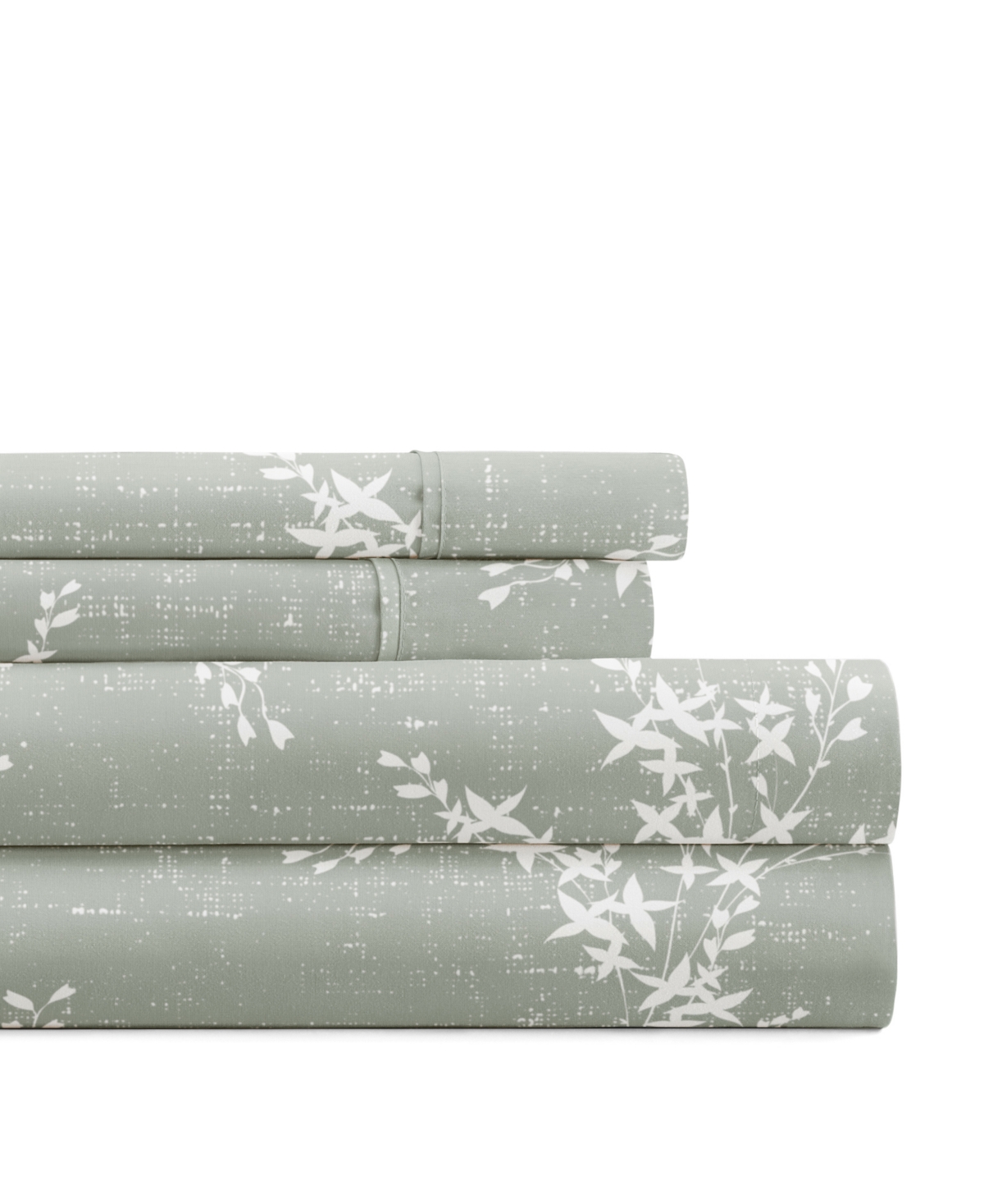 Ienjoy Home Delicate Details 4-p.c. Sheet Set, Queen In Green