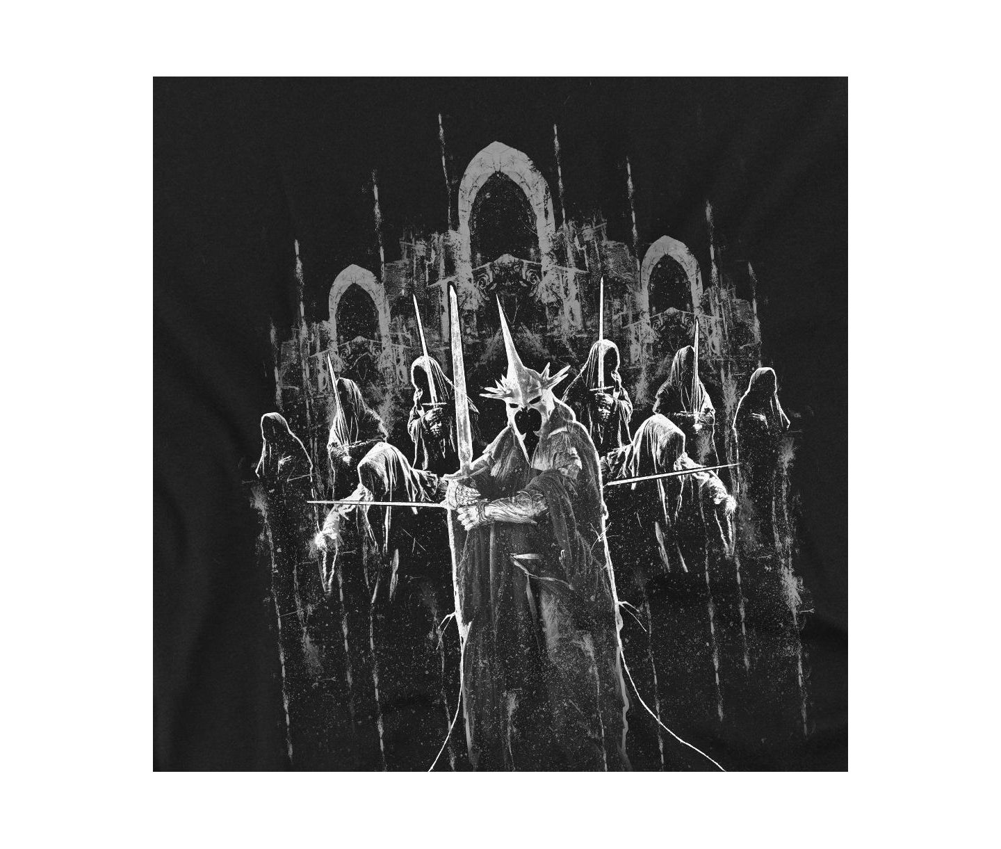 Мужская футболка Lord Of The Rings The The Nine, цвет: Чёрный — фото 3