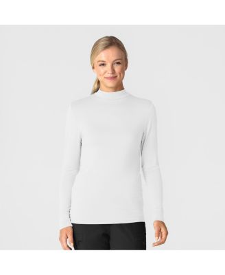 Layers Women’s Long Sleeve Mock Neck Silky Tee