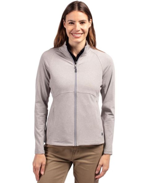 Женские куртки Cutter & Buck Women's Cutter and Buck Adapt Eco Knit Heather Recycled Full Zip