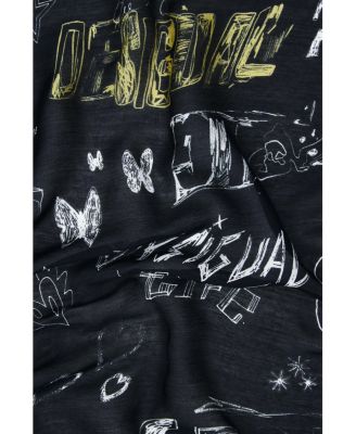 Women's Square lettering scarf