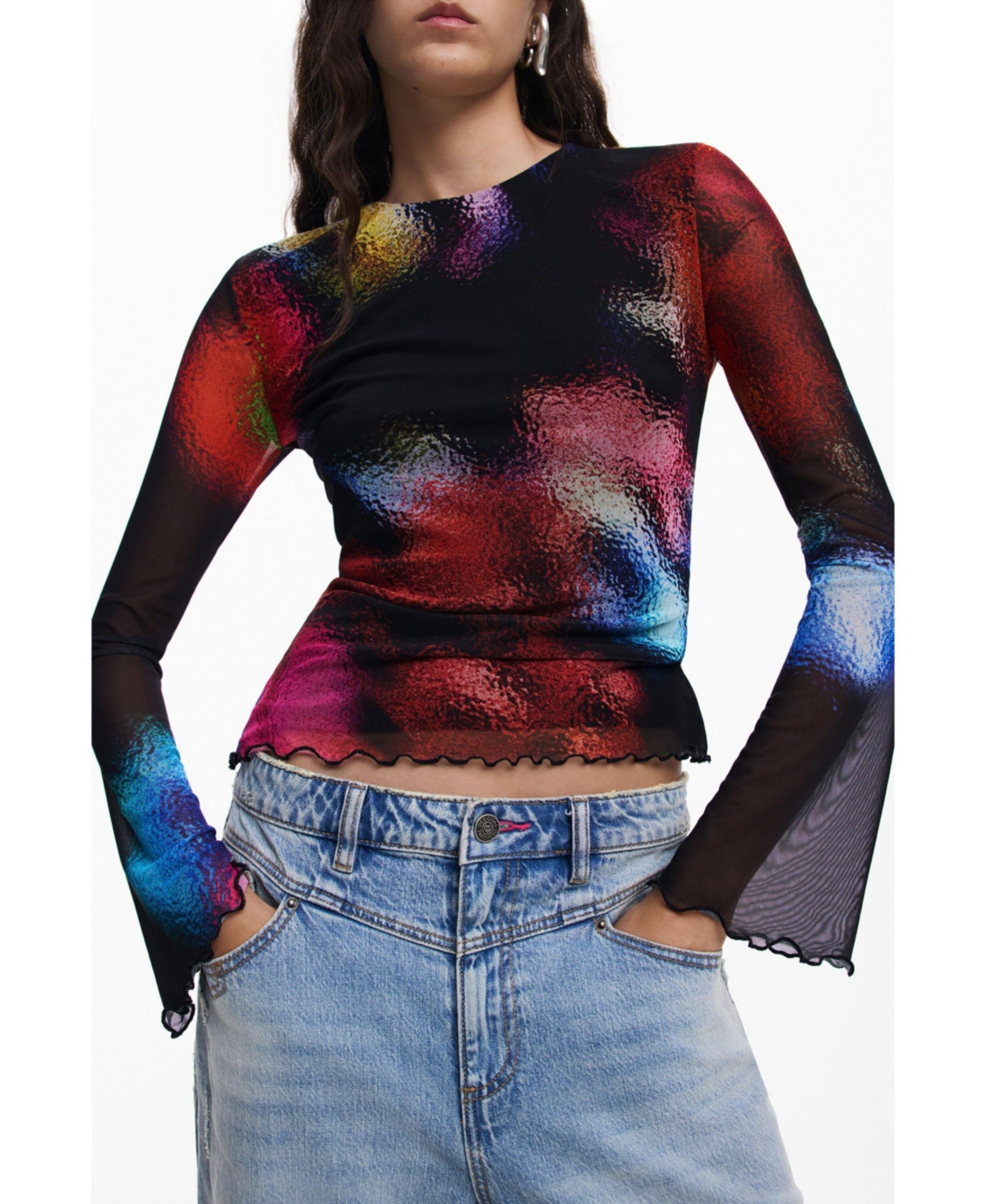 Desigual Women's T-shirt Designed By M. Christian Lacroix In Black