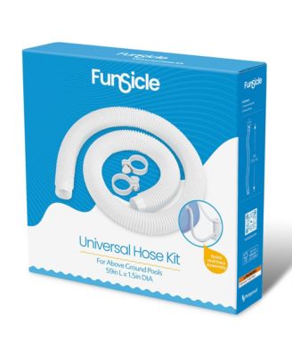 59"x1.5" Universal Replacement Hose Kit for Above Ground Swimming Pool