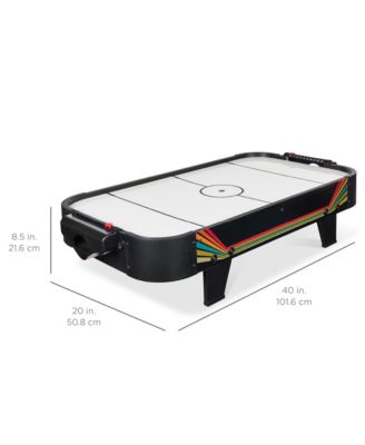 40in Air Hockey Arcade Table w/ 100V Motor, Electric Fan, 2 Strikers, 2 Pucks