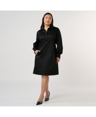 Plus Size Asher Cotton Shirt Dress