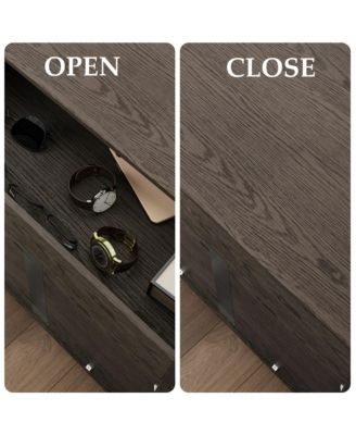 Nightstand with Hidden Drawer and Electronic Lock , NFC Control , Bedside Table , Chest of Drawers