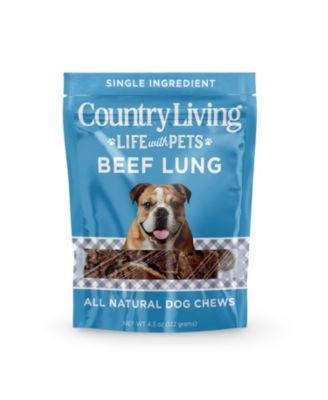 4”-6” Beef Lung Slices Dog Treats – 8oz Bag – 100% Natural