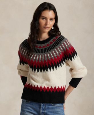 Polo Ralph Lauren - Women's Geometric Fair Isle Long Sleeve Sweater