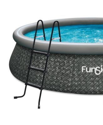 36" SureStep 3 Stair Outdoor Above Ground Swimming Pool Ladder, Black