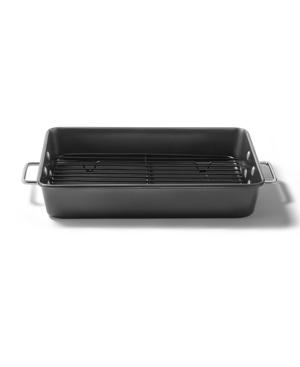 Arch Studio Carbon Steel Nonstick 13" Roaster In Black