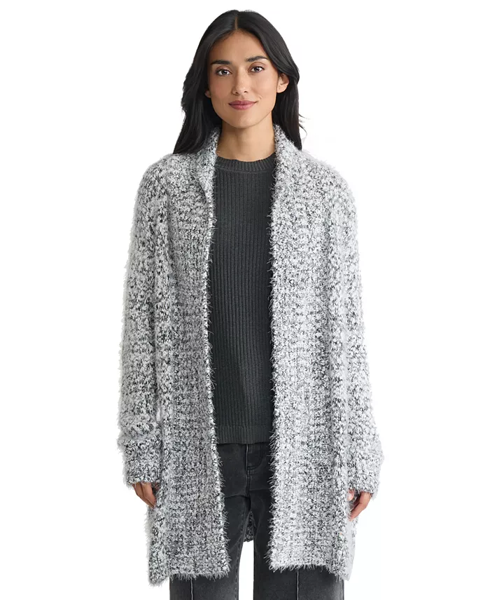 Women's Shawl Collar Open Front Sweater