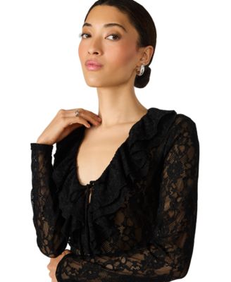 Women's Elvie Lace V-Neck Top