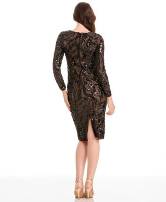 Women's Emmalyn Long-Sleeve Boat Neck Dress