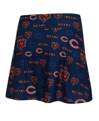 Women's Navy Chicago Bears Mosaic Allover Print Skort