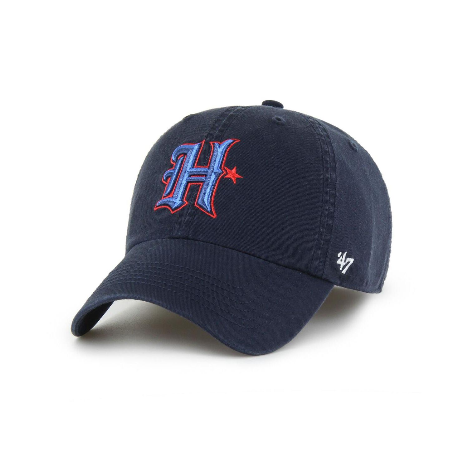 Men's Navy Houston Texans Alternate Logo Franchise Fitted Hat