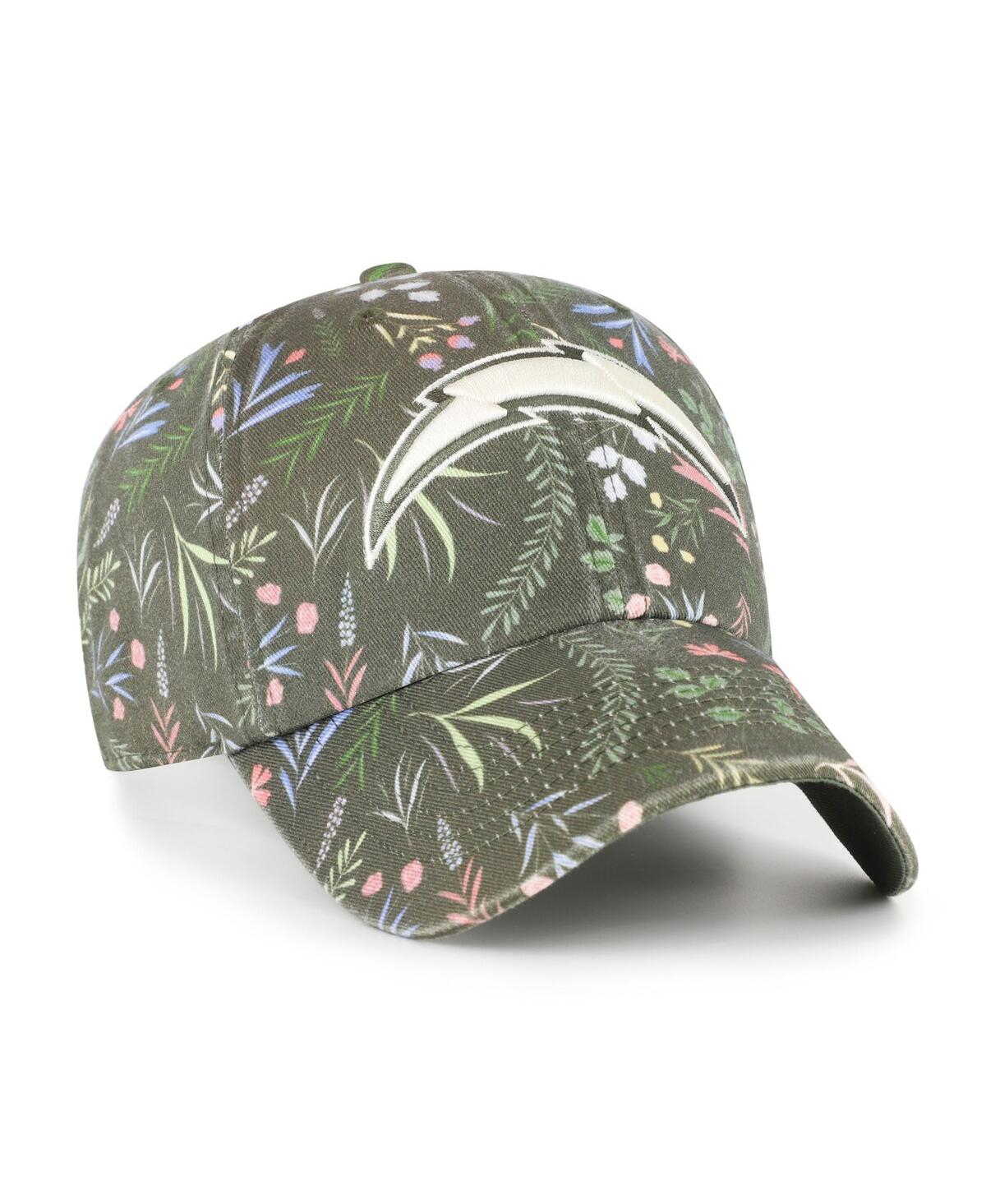 47 Brand Women's Green Los Angeles Chargers Verbena Clean Up Adjustable Hat In Brown