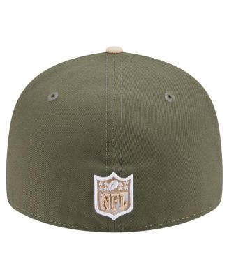 Men's Light Beige/Olive Miami Dolphins Two-Tone Color Pack Split Panel 59FIFTY Fitted Hat