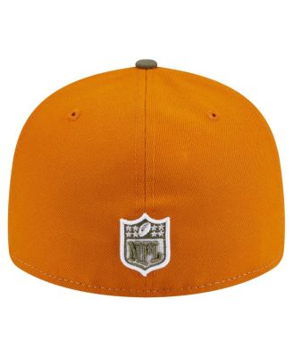 Men's Olive/Brown Pittsburgh Steelers Two-Tone Color Pack Split Panel 59FIFTY Fitted Hat